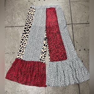 💚 3280. Spotted Leopard Tiered Pull On Pant